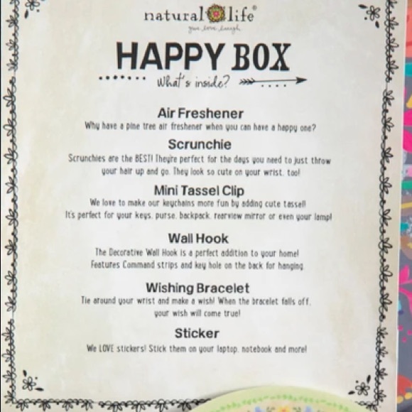NEW keepsake boho Happy Box filled with 6 items - Picture 4 of 7